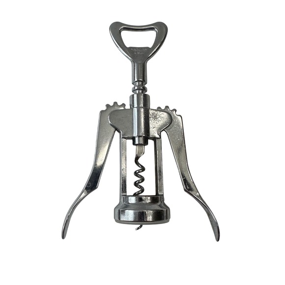 Vintage Ironware‎ Winged Corkscrew Bottle Opener Wine Key Barware Made in USA - Picture 1 of 6